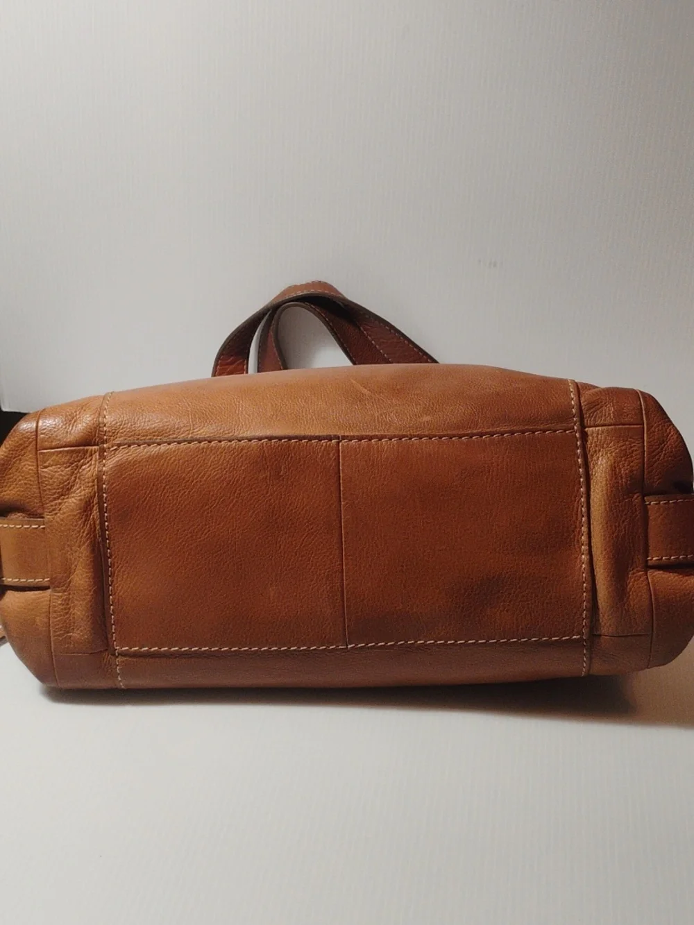 Fossil Vintage Cognac Leather Hobo With Wallet 2 Pieces For One Price - Picture 7 of 11